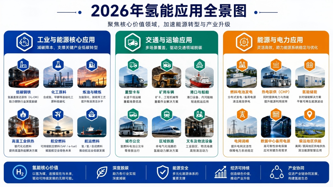 氢能应用全景图
